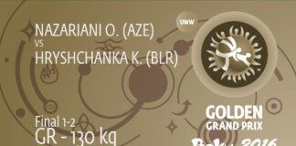 GOLDEN GRAND PRIX 2016, GR 130 kg